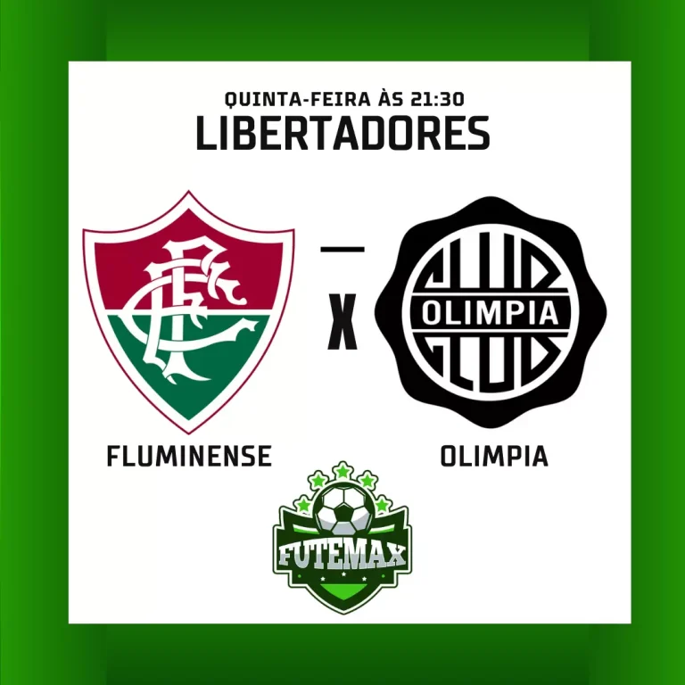 Olimpia x Fluminense ao vivo no Futmax! Decidem uma vaga nas semifinais da Conmebol Libertadores nesta quinta-feira, 31 de agosto, às 21h30 (horário de Brasília). Para assistir todos os jogos da Libertadores, acesse Futemax!