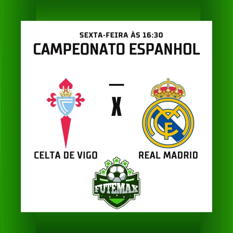 Celta de Vigo x Real Madrid ao vivo aqui no Futmax! O jogo está agendado para essa sexta-feira (25), como parte da terceira rodada da temporada 2023/2024 da La Liga. As equipes se encontrarão no Estádio Municipal de Balaidos, com o início previsto para as 16h30 (horário de Brasília).