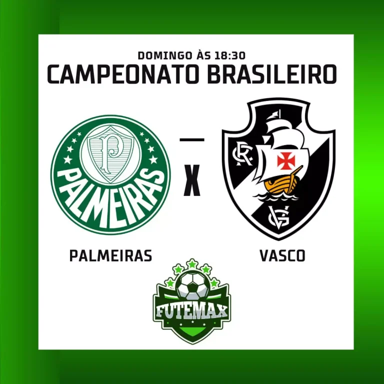 Palmeiras x Vasco ao vivo aqui Futmax! No próximo domingo, dia 27, às 18h30, na 21ª rodada do Campeonato Brasileiro. Futebol ao vivo é aqui no Futmax, acesse e aproveite!