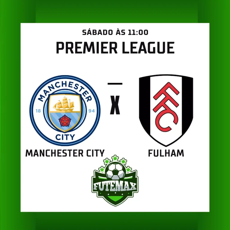 Manchester City x Fulham ao vivo aqui no Futmax! Neste sábado (2) o Manchester City retornará ao Etihad Stadium, em Manchester (ING), desta vez para enfrentar o Fulham na quarta rodada da Premier League. A partida está agendada para as 11h (horário de Brasília).