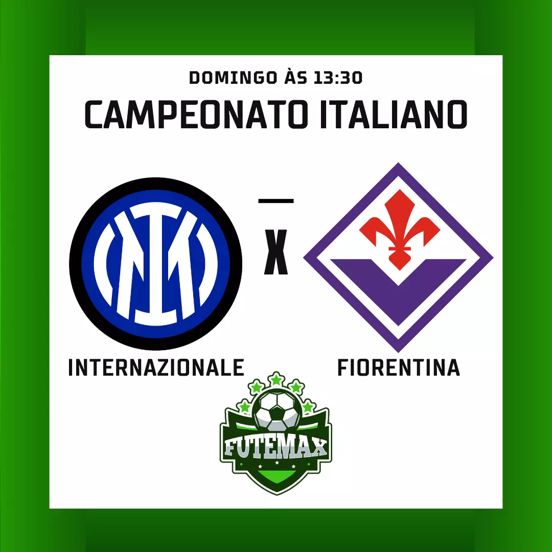 Internazionale de Milão x Fiorentina ao vivo no Futmax! Acontecerá neste domingo (3), às 13h30 (horário de Brasília), no estádio Giuseppe Meazza (San Siro), referente à terceira rodada da Lega Serie A!