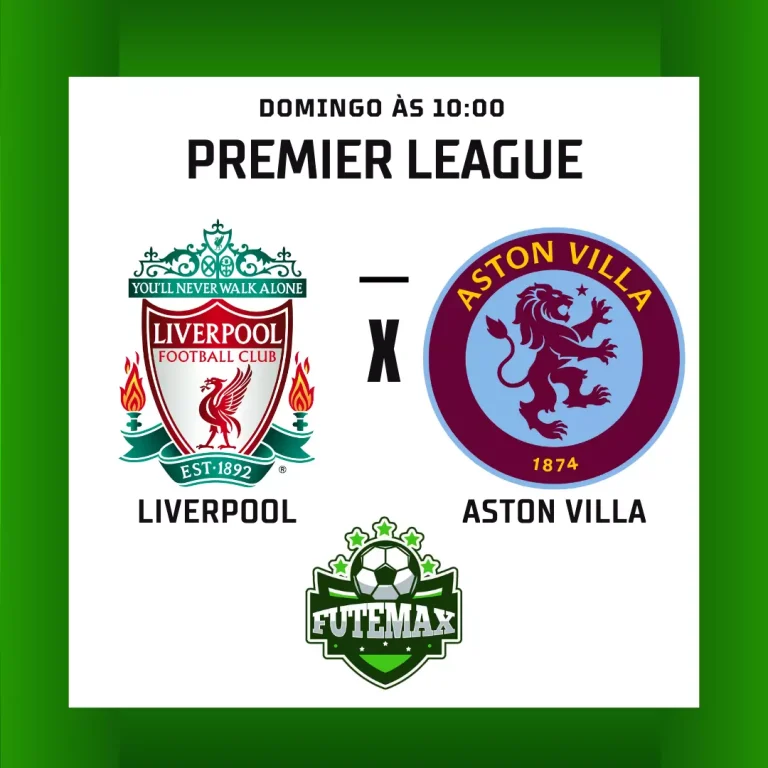 Liverpool x Aston Villa ao vivo no Futmax! Nesse domingo (3), ocorrerá o confronto da quarta rodada da Premier League! O início da partida está agendado para as 10h (horário de Brasília) no estádio Anfield Road.